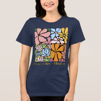 T-shirt En Tri-matière Blossom Beyond Reality – Abstract Flower Art Desig