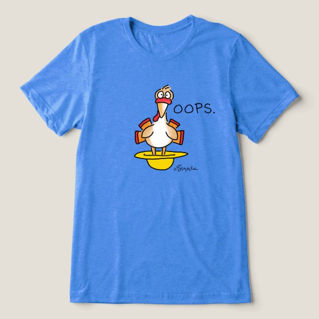 T-shirt En Tri-matière BLUE A GREEN A ROUGE A OOPS Sandra Boynton (Design Recto)