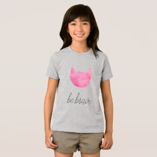 T-shirt En Tri-matière Blush Pink Ombre Chat Soyez Courageux
