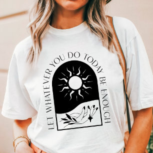 T-shirt En Tri-matière Boho Que Aujourd'hui Suffise Soleil et Main