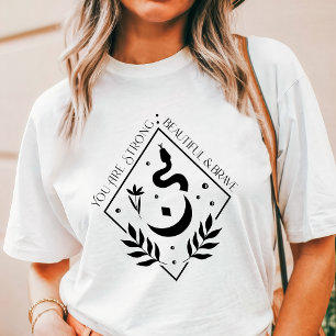 T-shirt En Tri-matière Boho Tu Es Plus Fort Que Tu Ne Penses Serpent
