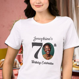 T-shirt En Tri-matière Bold 70th Birthday Photo Guests