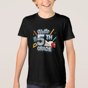 T-shirt En Tri-matière Bonjour 5e année   par Asarteon
