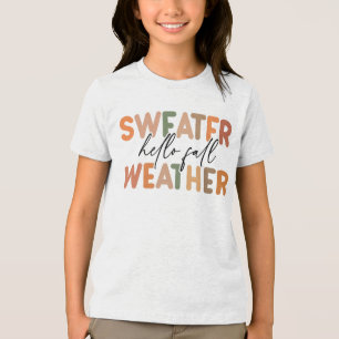 T-shirt En Tri-matière Bonjour automne Météo du sucre