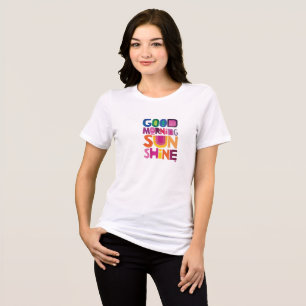 T-shirt En Tri-matière Bonjour soleil brillant Premium Bella Canvas