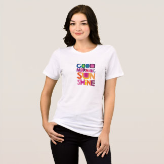 T-shirt En Tri-matière Bonjour soleil brillant Premium Bella Canvas
