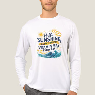 T-shirt En Tri-matière Bonjour Sunshine, Goodbye Stress - Ocean Motion Ed