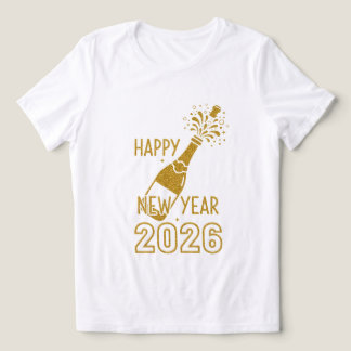 T-shirt En Tri-matière Bonne année 2026 Sweats à paillettes pour femmes