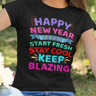 T-shirt En Tri-matière Bonne année avec année personnalisée