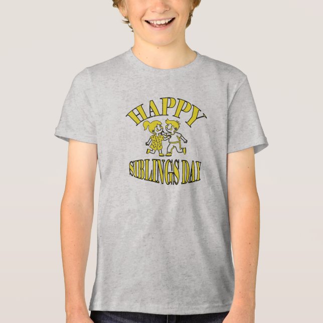 T-shirt En Tri-matière Bonne fête des frères et soeurs (Recto)