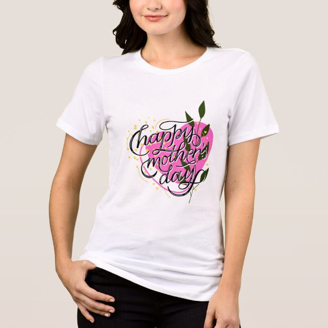 T-shirt En Tri-matière Bonne fête des mères (Recto)