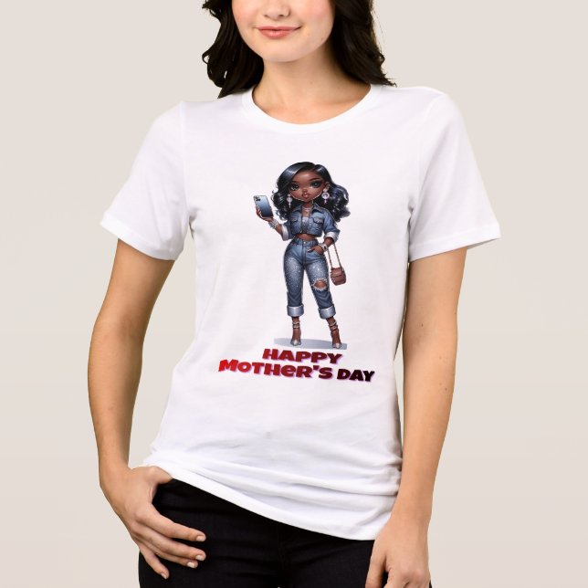 T-shirt En Tri-matière Bonne fête des mères (Recto)