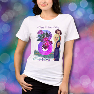 T-shirt En Tri-matière Bonne Journée des Femmes   8 mars