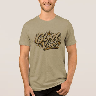 T-shirt En Tri-matière Bonne Vibration Dust Gold Blanc Hors esthétique