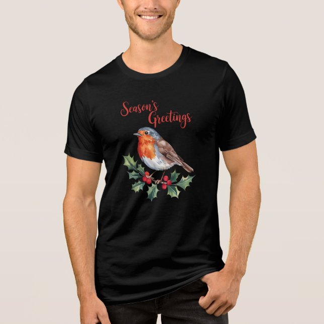 T-shirt En Tri-matière Bonnes Fêtes De Robin Gai (Recto)