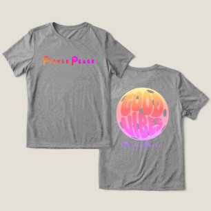 T-shirt En Tri-matière bonnes vibes/paix du pickle