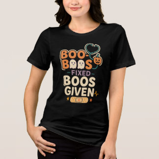 T-shirt En Tri-matière Boo-Boos Fixe Boos Donné Infirmière Pédiatrique