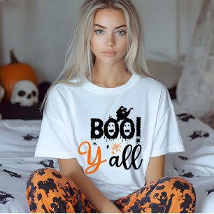 T-shirt En Tri-matière BOO Y'all, des nuits d'horreur à halloween.