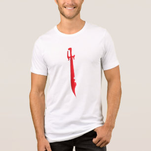 T-shirt En Tri-matière Bordure Écarlate – Conception d'Épée Intense
