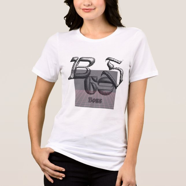 T-shirt En Tri-matière 🔥 BOSS 3D Graphic Bold & Stylish femmes (Recto)