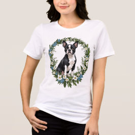 T-shirt En Tri-matière Boston Terrier Et Massachusetts Mayflowers 1