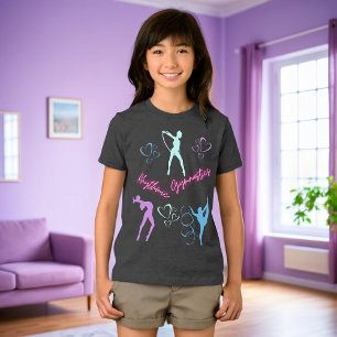 T-shirt En Tri-matière Boucle de gymnastique rythmique, ruban et balle