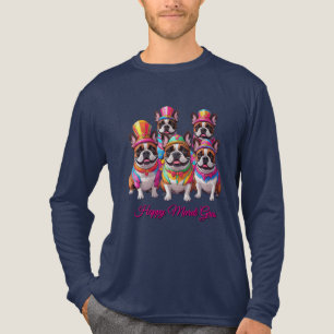 T-shirt En Tri-matière Bouledogue français Mardi Gras