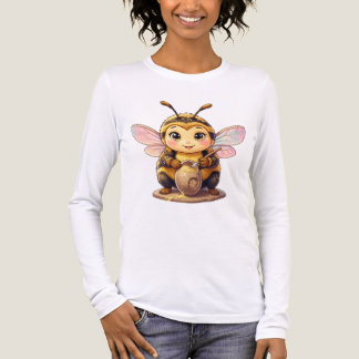 T-shirt En Tri-matière Bourdon doré en danse fleurie.10