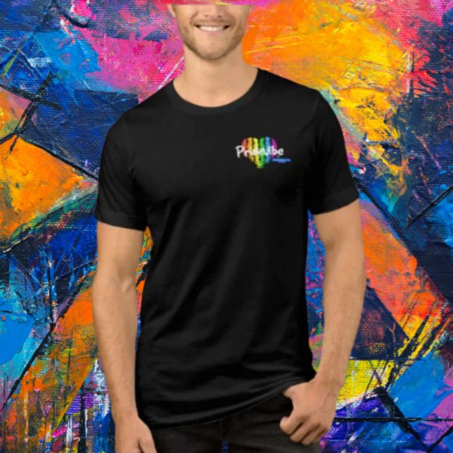T-shirt En Tri-matière Bouteille du logo PrideVibe : Avant subtile, Retou (Créateur téléchargé)