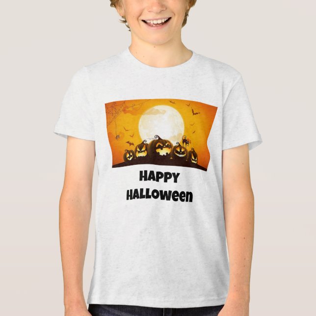 T-shirt En Tri-matière boys happy halloween t-shirt (Recto)