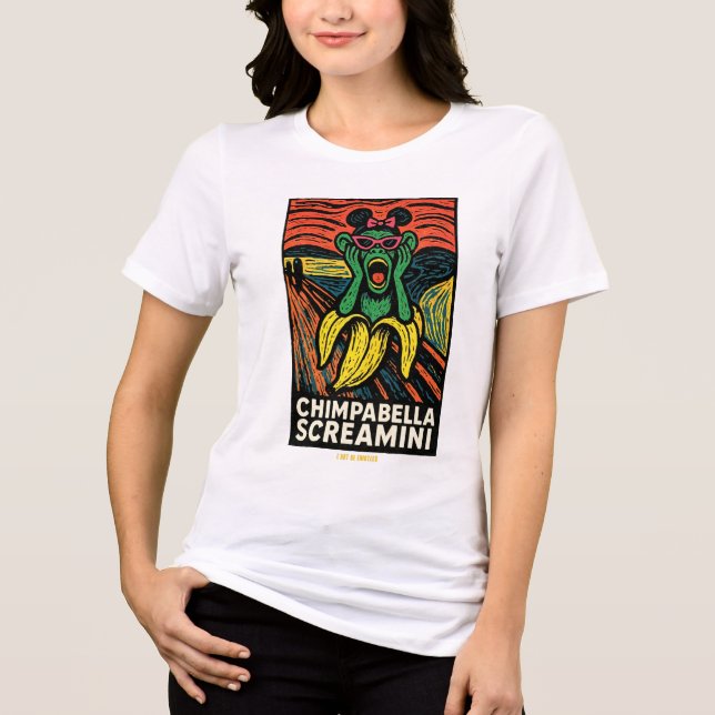 T-shirt En Tri-matière Brainrot POP Chimpabella Screamini (Recto)