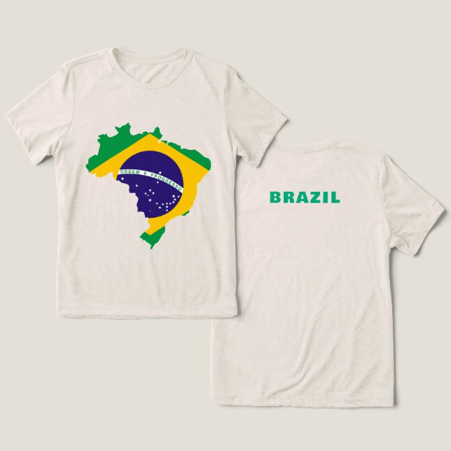 T-shirt En Tri-matière BRÉSIL Cadeau spécial Black Tourist Classic (Design Recto & Verso)