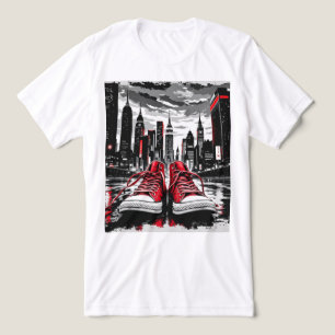 T-shirt En Tri-matière Brite-T City Streets Red Shoes 0019389
