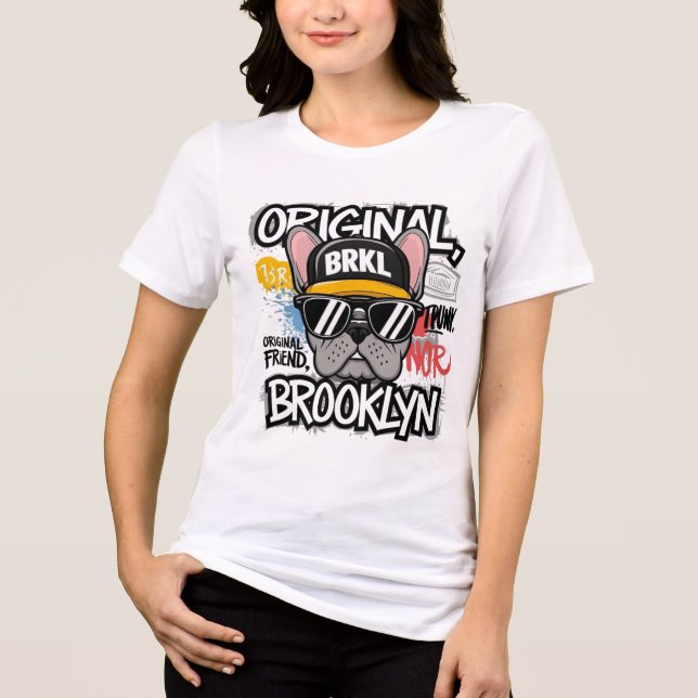 T-shirt En Tri-matière Brooklyn French Bulldog (Recto)