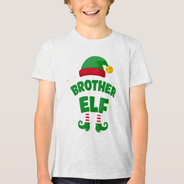T-shirt En Tri-matière Brother Elf Holiday Family Matching Set (Recto)