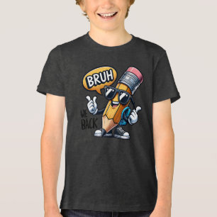 T-shirt En Tri-matière Bruh On Rentre, De Retour À L'École Professeur 