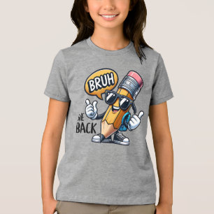 T-shirt En Tri-matière Bruh We Back, Retour À L'École Enseignant