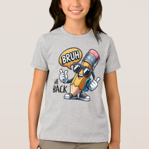 T-shirt En Tri-matière Bruh We Back, Retour À L'École Enseignant