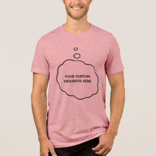 T-shirt En Tri-matière Bulle de pensée de texte personnalisée