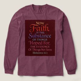 T-shirt En Tri-matière Burgundy Women's Hebrews Faith Quote