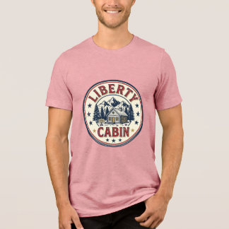 T-shirt En Tri-matière Cabine de montagne patriotique de la liberté V