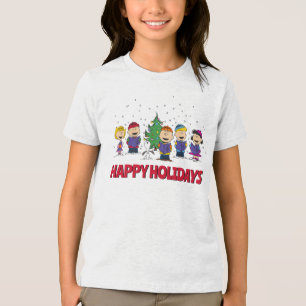 T-shirt En Tri-matière cacahuètes Autour de l'arbre de Noël