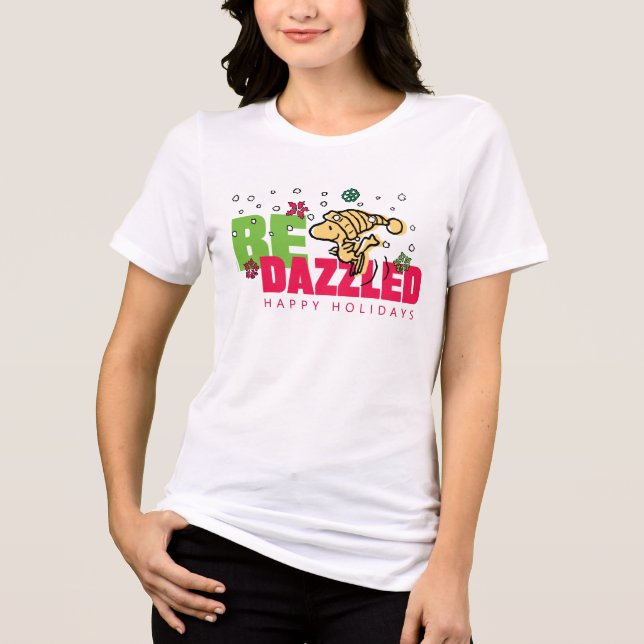 T-shirt En Tri-matière cacahuètes | Bois de Noël Eblouissez (Recto)