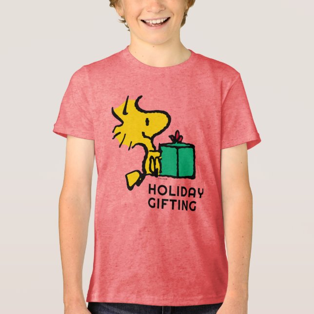 T-shirt En Tri-matière cacahuètes | Cadeau de Noël Woodstock (Recto)