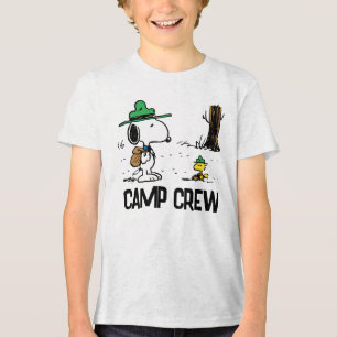 T-shirt En Tri-matière cacahuètes   Camping Snoopy & Woodstock