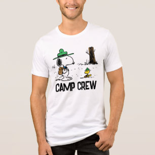 T-shirt En Tri-matière cacahuètes   Camping Snoopy & Woodstock