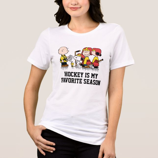 T-shirt En Tri-matière cacahuètes | Charlie Coach de hockey Brown (Recto)