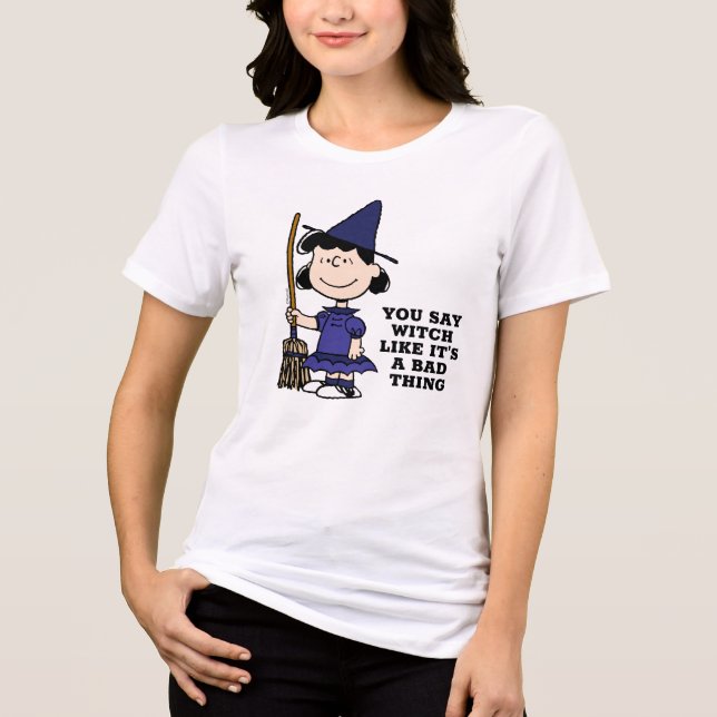 T-shirt En Tri-matière cacahuètes | Halloween Lucy Witch (Recto)