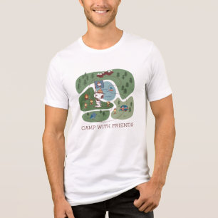 T-shirt En Tri-matière cacahuètes Niché dans le camping des montagnes