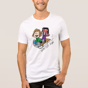 T-shirt En Tri-matière cacahuètes   Pepperment Patty & Marcie Sled Riding